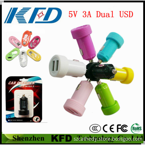 5V 3A DC Car Charger for iPhone, iPad, Mobile Phone, MP3